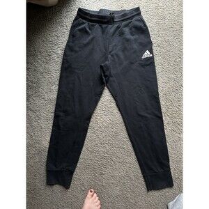 Adidas Size Medium Women SweatPants Joggers Active Activewear Drawstring Black